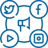 Social Share & login Vector image - Inwizards