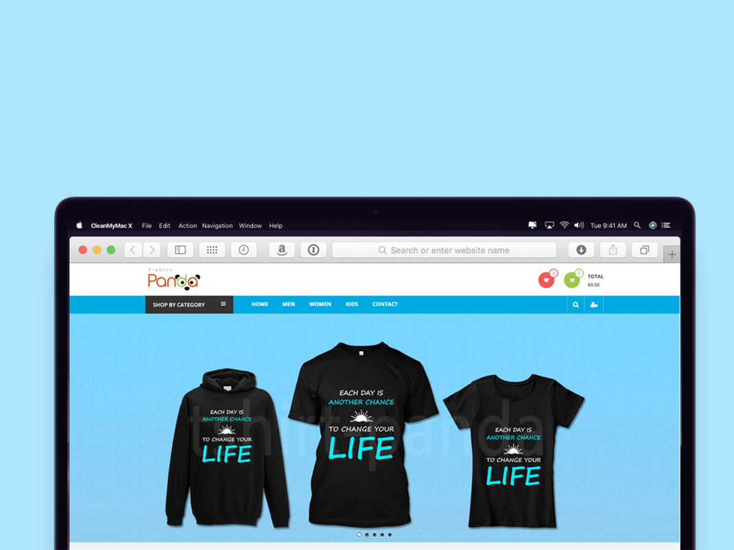 T-shirt Panda Background Banner - Inwizards